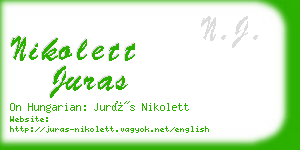 nikolett juras business card